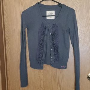 Grey  Hollister cardigan size Small.